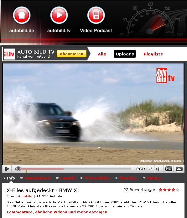 Autobild Youtube Channel Screenshot