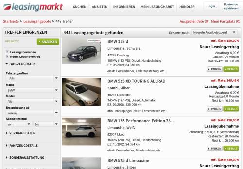 BMW Leasing-Angebote beim leasingmarkt.de
