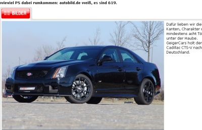 Cadillac CTS-V getuned von GeigerCars